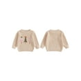 thumbnail image 2 of Rovasas Baby Girl Christmas Sweater, Long Sleeve Crew Neck Tree Pullover, 2 of 9