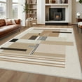 thumbnail image 4 of 5'x7' bathroom carpet office mat for carpet arrel speckled wool-blend area rug low pile area rug soft area rug, 4 of 10