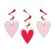 thumbnail image 1 of Unique Party - Decoración Colgante Diseño Corazón Brillante Día de San Valentín (Rosa, Rojo), 1 of 2