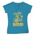 thumbnail image 5 of Country Girl Rodeo Women's V-Neck T-shirt Vintage Cowgirl, 5 of 7
