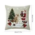thumbnail image 4 of Christmas Decorative Throw Pillow Covers 18x18" Pillowcase Cover Christmas Cushion Cover Christmas Gifts, 4 of 6