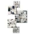 thumbnail image 3 of Designart "Balancing Industrial Elements" Geometric Wall Art Set Of 5 - Grey Modern Hallway Metal Art Print Set, 3 of 6