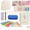 Bible Study Kit02-Blue, variant on Bible Study Kit for Women Bible Journaling Supplies Bible Accessories No-Bleed Highlighters Pens Bible Tabs Large Pencil Case Christian Gift