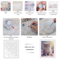 thumbnail image 3 of Paint by Numbers Kit for Adults, Cute Kitten Blossoms Portrait Paint by Numbers, Easy Paint by Numbers Kit for Adults Beginner, DIY Adult Paint by Number Kits on Canvas, Home Decor 12x16in, 3 of 7