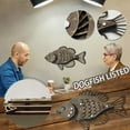thumbnail image 1 of Wooden Fish Shape Three-Dimensional Handicraft Ornaments Gray, 1 of 8