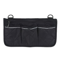 JoyMoreHome Wheelchair Side Bag, Armrest Storage Pouch with Cup Holder and Reflective Strip for Wheelchairs, Walkers or Rollator