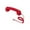 Red, variant on Retro Phone Handset, Type-C Retro Telephone Wired Handset Style Landline Handle Receiver for Cell Mobile Video Conferences, Calls, Meetings, White