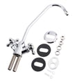 thumbnail image 1 of 1/4'' Zinc Alloy Kitchen Double Head Faucet Tap Chrome Reverse Osmosis RO Drinking Water Filter, 1 of 10