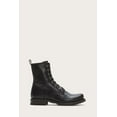 thumbnail image 1 of Frye Women VERONICA COMBAT BLACK/SOFT VINTAGE LEATHER FLAT, 1 of 5