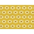 thumbnail image 1 of Ahgly Company Machine Washable Indoor Rectangle Transitional Bold Yellow Area Rugs, 2' x 3', 1 of 7