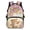 Cartoon Bear & Floral Print, variant on Breathable Backpack for Shopping School, Polyester Large Capacity Bag, Red Panda Science Theme