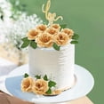 thumbnail image 5 of WM25 Silk Rose Flower Heads,50Pcs for Hat Clothes Album Decoration, Wedding Decoration (Gold, 5 of 6