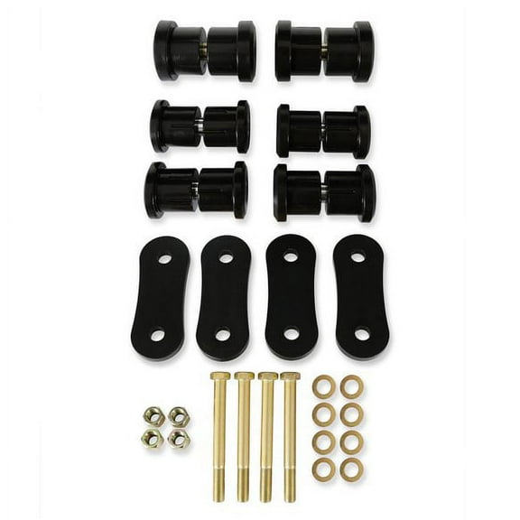 Detroit Speed 041509DS Urethane Rear Leaf Spring Shackle and Bushing Kit