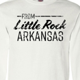 thumbnail image 4 of Inktastic From Little Rock Arkansas in Black Distressed Text Long Sleeve T-Shirt, 4 of 5