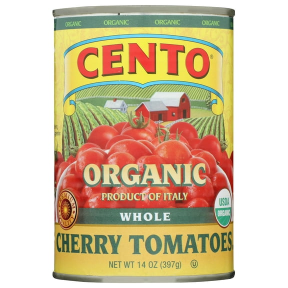 Cento Organic Cherry Tomatoes 14 oz, KKS1 Pack of 4