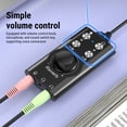 thumbnail image 4 of Usb USB Sound Card External Stereo Sound Card with Volume Control USB to 3.5mm Jack Sound Adapter for PC Laptop Desktop Headset, 4 of 7