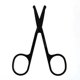 thumbnail image 3 of Tijeras de primera calidad para vello nasal, hojas de seguridad curvas con punta redondeada para recortar pequeños detalles como vello facial, vello de orejas y cejas (negro), 3 of 5