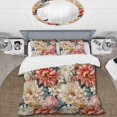 thumbnail image 2 of Designart "Garden Of Renaissance I" Pink Botanical Bedding Covert Set - Bohemian & Eclectic Bed Set With 1 Sham, 2 of 5