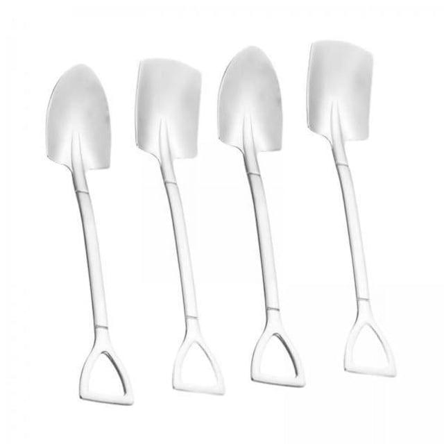 Cucharas de postre,Cuchara de pala de acero inoxidable ,Cuchara de sandía,té con leche,cuchara de café,Cuchara de postre de helado,cuchara de té,Cucharas reutilizables para