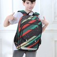 thumbnail image 6 of FORMRS Unisex School Backpack 17" Student Travel Bag with Laptop Compartment, Abstract Stripes, 6 of 7