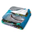 thumbnail image 4 of Manta de dibujos animados de Buscando a Nemo, suave y acogedora manta de felpa mullida para niños, niñas y adultos jóvenes, cálida manta de franela para sala de estar, dormitorio, sofá cama de 40 x, 4 of 8