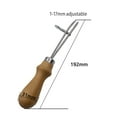 thumbnail image 3 of Outil de Marquage de Cuir Réglable Bord en Acier Inoxydable pour Bricolage, 3 of 8