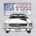 thumbnail image 3 of Tee Hunt Mustang Country 1964 T-Shirt Ford Legend USA American Classic Mens Shirt, 3 of 5