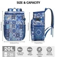thumbnail image 3 of Cooler Backpack Portable Backpack Coolers for Men & Women,Bohemian Tribal Lunch Backpack for Picnics, 3 of 6