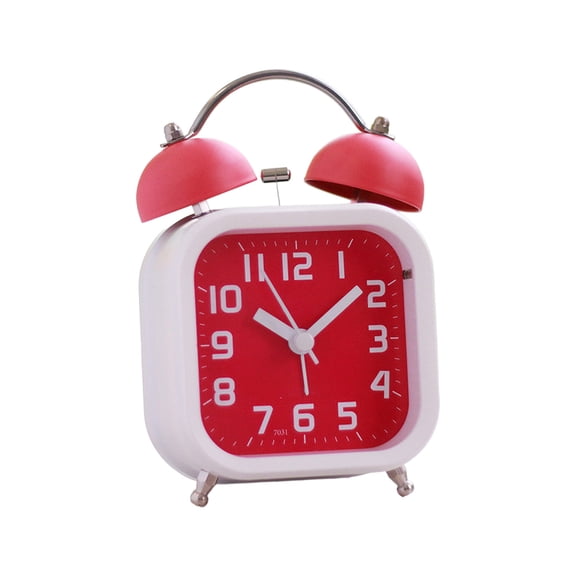 Kyusrd Extra Louds Alarm Clock With Light for Heavy Sleepers Electrics Ring Twin Bells Alarm Clock for Bedroom Students Battery Vintage Table Clock Wake Up On Time