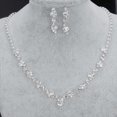 thumbnail image 5 of 1 Collier et Boucles d'Oreilles en Argent avec Strass pour les Mariés, 5 of 5