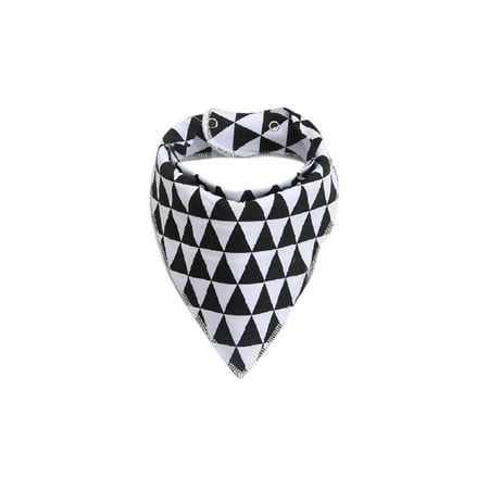

Toddler Kid Baby Cartoon Feeding Cloth Bib Folding Triangles Scarf Bibs