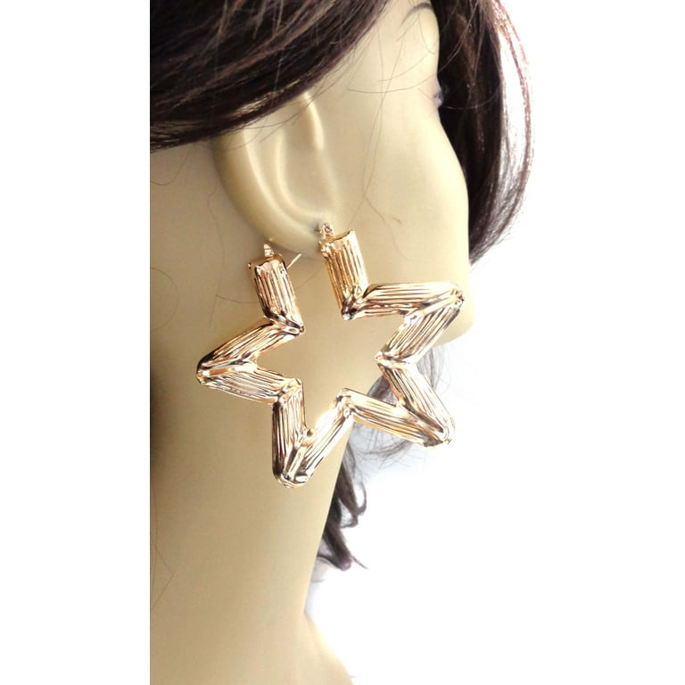 Star bamboo earrings discount
