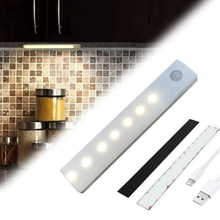 

Tiitstoy Human Body Cabinet Sensor Lamp (X25) White Light Warm White Yellow Light Three Colors 600MAH 36 Lamp White