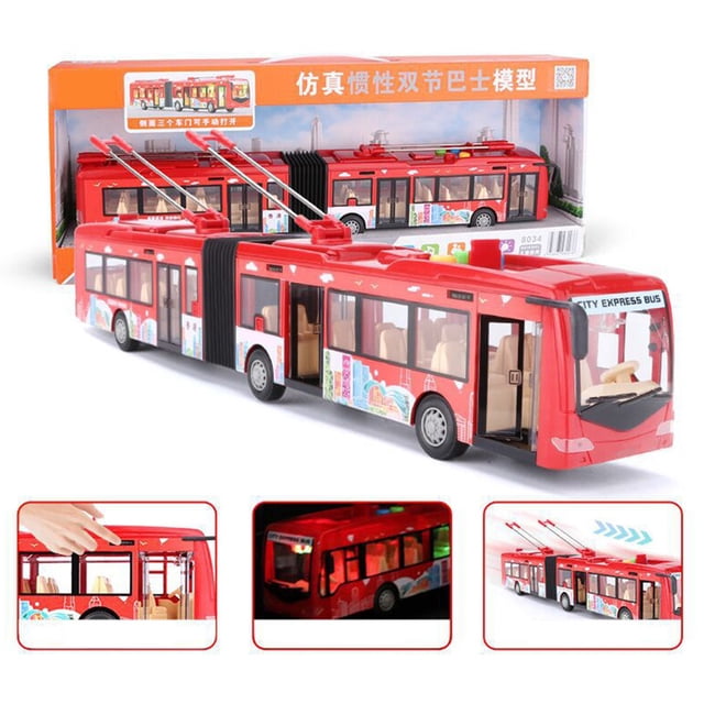 Autobús De Juguete, Coche De Autobús De Juguete Con Luz Fría De Gran Potencia, Simula Una Forma Fresca Para Niños, Niños, Hogar, Bebé