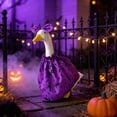 thumbnail image 6 of AZXY HalloweenPorch Goose Outfit, Fits 23‑Inch Porch Goose Statue, Witch‑Themed Goose Clothing, Goose Cloth, Fall Costume for Cement Plastic Goose, Outdoor Yard Patio Garden Porch Decor, 6 of 8
