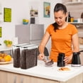 thumbnail image 2 of Sorbus Clear Plastic Airtight Coffee Bean Storage Containers with Easy-Access Lids - BPA-Free, 2L/8.4 Cups - Keeps Coffee Beans Fresh- (2 Pack), 2 of 7