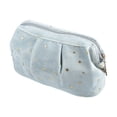 thumbnail image 1 of Unique Bargains Bolsa de maquillaje de terciopelo Bolsa de viaje cosmética Organizador de brochas de maquillaje con patrón estrellado para mujer Azul, 1 of 1
