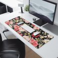 thumbnail image 2 of Long Mouse Pads for Desk,Pioneer Flower Floral Print Pattern Desk Mats on Top Of Desks, Desk Mouse Pad Extra Large with 3mm Non-Slip Base and Stitched Edge for Gaming,Office,Work,Home 31.5"x11.8", 2 of 6