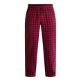 thumbnail image 2 of Cozy Men's Plaid Flannel Sleep Pants – Soft Cotton Blend, Big & Tall Sizes (XL, 2XL) Multi-Colored Plaid 2 of 4