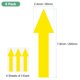 thumbnail image 3 of Uxcell Paquete de 6 Adhesivos Flecha Impermeables de 8 x 2 pulgadas para Marcado de Paredes/Señal de Tráfico [Amarillo], 3 of 6