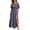 Navy 07, variant on Karymi Off-the-Shoulder Ruffle Maxi Dress, Elastic Waist Side Split Chiffon Gown, Casual Summer Wedding Guest Beach Party Dress Sundress