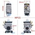 thumbnail image 2 of Suitable for For Walbro CG430 CG520 BC430 BC520 40-5 44-5 43cc 49cc 50cc 52cc Brush Cutter 2-Stroke Engine Gasoline Grass Trimmer Carburetor, 2 of 5