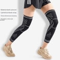 thumbnail image 2 of Protección completa para piernas deportivas, protección elástica antideslizante extendida para piernas, protección para meniscos en sentadillas, baloncesto, patinaje sobre ruedas, protección para, 2 of 2