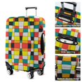 thumbnail image 5 of Rainbow Checkered Pattern Luggage Cover Fashion Suitcase Cover Baggage Covers Fit 25-28 Inch Luggage (Go Travel), 5 of 5