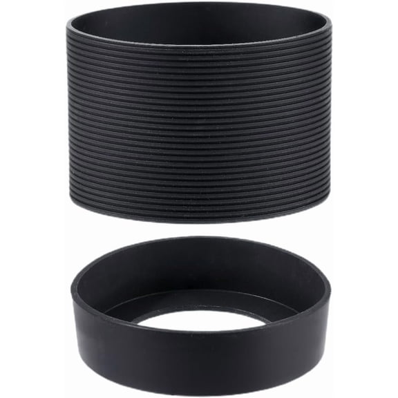 Double Protective Silicone Sleeve Cover Base Tumbler Universal Anti-Slip Water Bottle Protectors for 12-24oz Cups Compatible with Many Brand Water Bottle Accessories