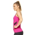 thumbnail image 3 of Expert Brand Women's Airstretch™ Racerback Mesh Panel Tank Top, Berry, Large, 3 of 5