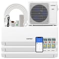 thumbnail image 1 of Costway 30k BTU 3 Zone 12k + 12k + 12k BTU Mini Split Air Conditioner 23 SEER2 208-230V Wifi Enabled, 1 of 8