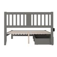 thumbnail image 5 of AFI Tahoe Queen Wood Platform Bed with Headboard Footboard & 2 Storage Drawers, Grey, 5 of 7