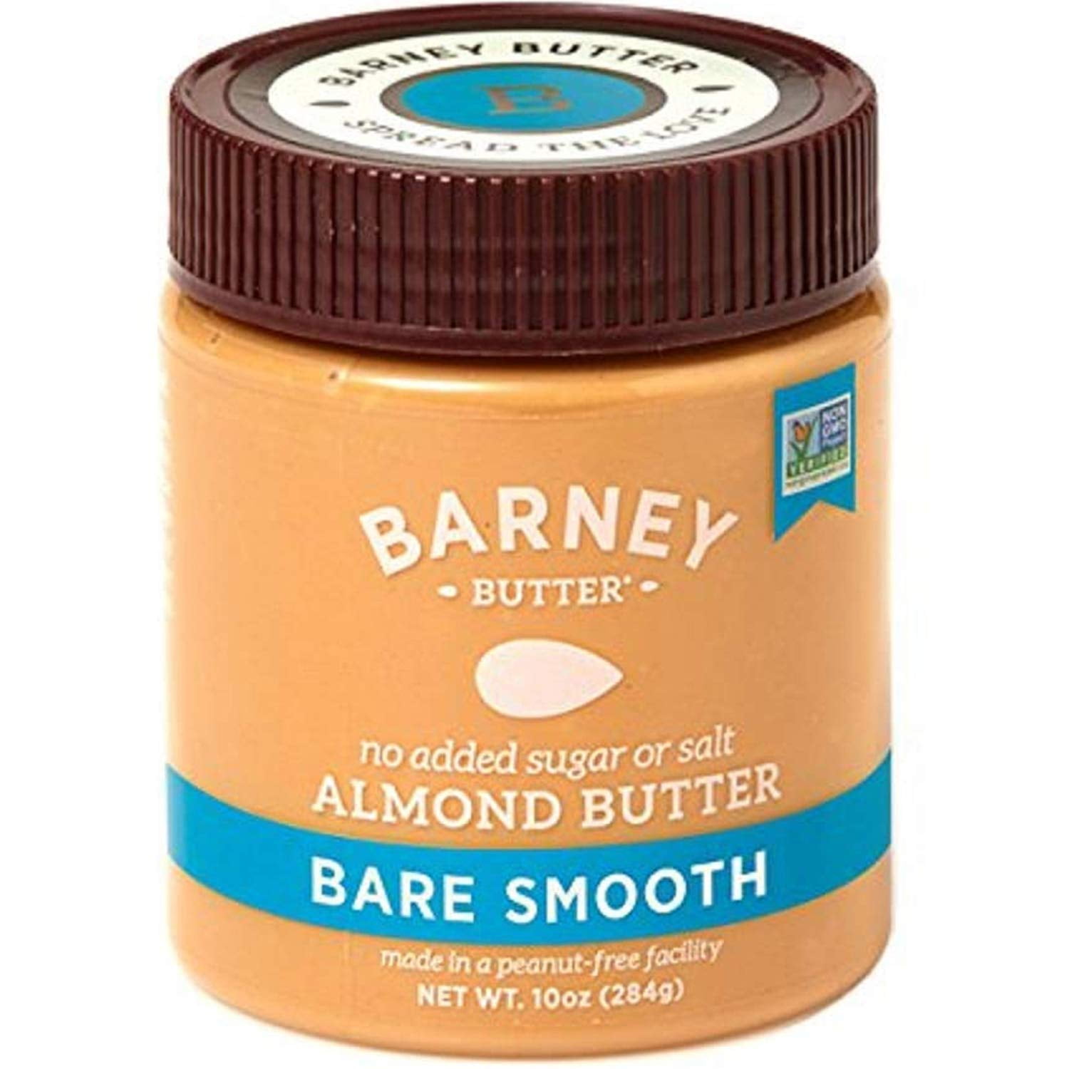 BARNEY Almond Butter, Bare Smooth, No Sugar No Salt, Paleo, KETO, Non