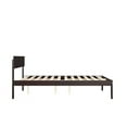 thumbnail image 4 of AFI Boston 14" Full Wood Platform Bed Frame with Modern Headboard, Espresso, 4 of 6